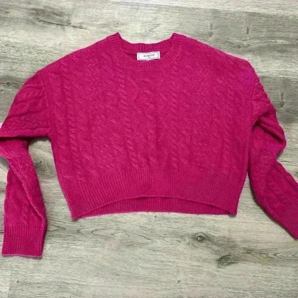Juniors No Comment knit sweater